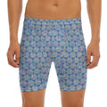 Pastel Volleyball Pattern Print Men's Long Boxer Briefs