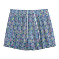 Pastel Volleyball Pattern Print Mesh Shorts