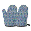 Pastel Volleyball Pattern Print Oven Mitts