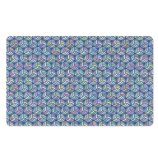 Pastel Volleyball Pattern Print Polyester Doormat