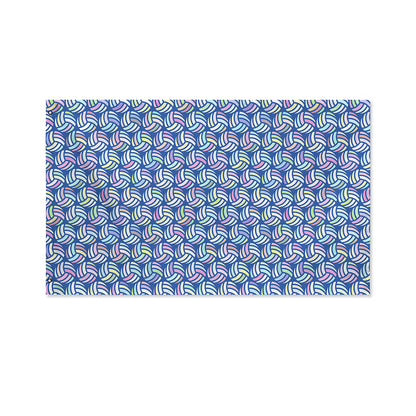 Pastel Volleyball Pattern Print Polyester Flag