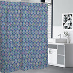 Pastel Volleyball Pattern Print Premium Shower Curtain