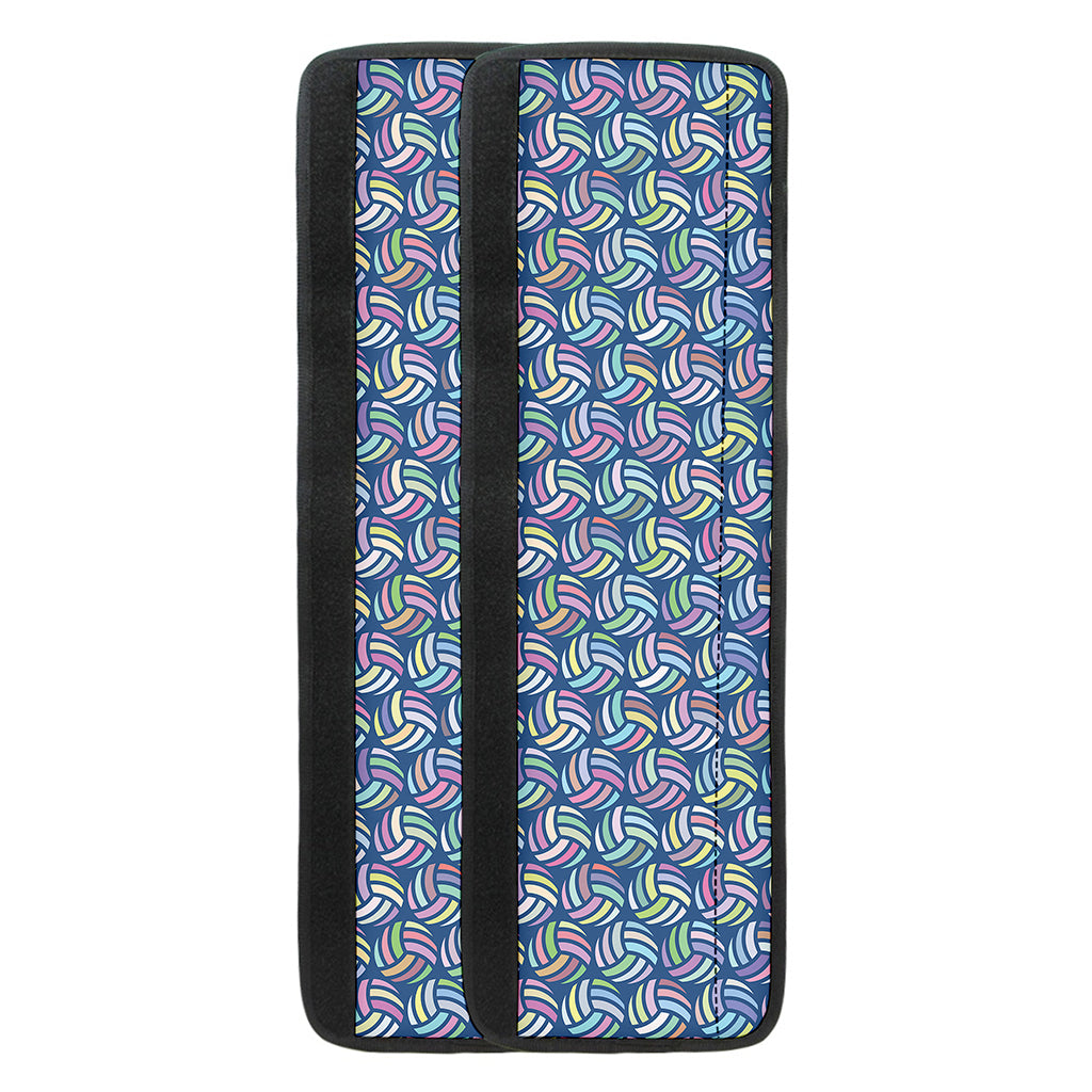 Pastel Volleyball Pattern Print Refrigerator Handle Covers