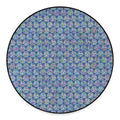 Pastel Volleyball Pattern Print Round Floor Mat