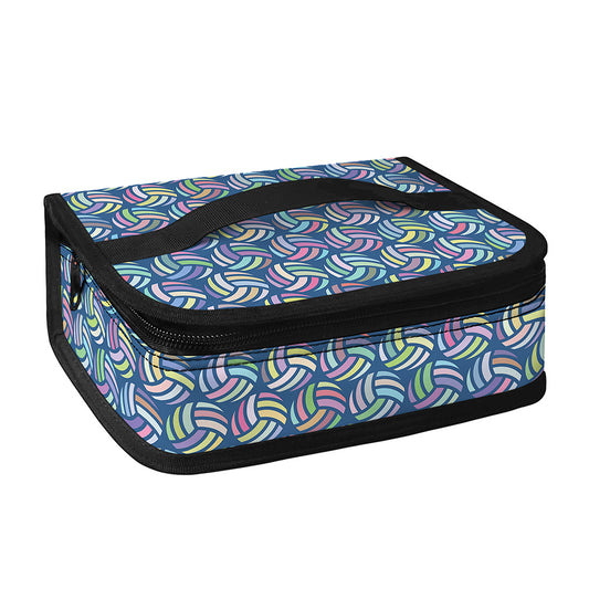 Pastel Volleyball Pattern Print Small Lunch Bag