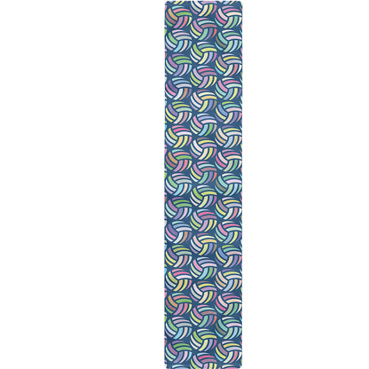Pastel Volleyball Pattern Print Table Runner