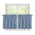 Pastel Volleyball Pattern Print Tier Curtains
