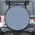 Pastel Volleyball Pattern Print Tire Cover