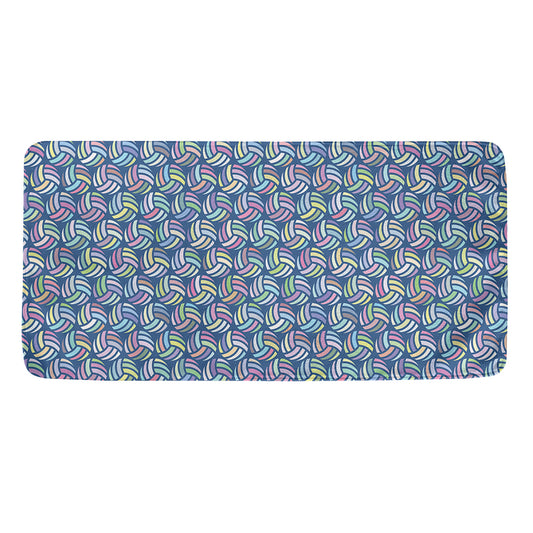 Pastel Volleyball Pattern Print Towel