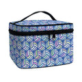 Pastel Volleyball Pattern Print Travel Makeup Bag