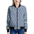 Pastel Volleyball Pattern Print Women's Bomber Jacket