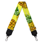 Pastel Yellow Pineapple Pattern Print Bag Strap