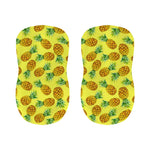 Pastel Yellow Pineapple Pattern Print Bar Stool Covers