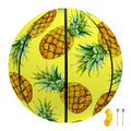 Pastel Yellow Pineapple Pattern Print Basketball