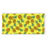 Pastel Yellow Pineapple Pattern Print Beach Towel