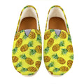 Pastel Yellow Pineapple Pattern Print Casual Shoes
