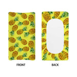 Pastel Yellow Pineapple Pattern Print Changing Pad Cover