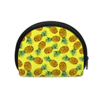Pastel Yellow Pineapple Pattern Print Coin Purse