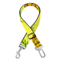 Pastel Yellow Pineapple Pattern Print Dog Seat Belt