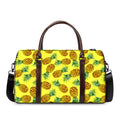 Pastel Yellow Pineapple Pattern Print Duffel Bag