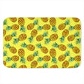 Pastel Yellow Pineapple Pattern Print Indoor Door Mat