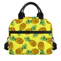Pastel Yellow Pineapple Pattern Print Insulated Lunch Bag