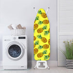 Pastel Yellow Pineapple Pattern Print Ironing Board Cover