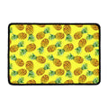 Pastel Yellow Pineapple Pattern Print Kitchen Mat