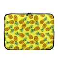 Pastel Yellow Pineapple Pattern Print Laptop Sleeve
