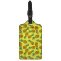 Pastel Yellow Pineapple Pattern Print Luggage Tag
