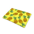 Pastel Yellow Pineapple Pattern Print Pet Cooling Mat Cover