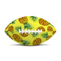 Pastel Yellow Pineapple Pattern Print Rugby Ball