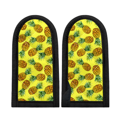 Pastel Yellow Pineapple Pattern Print Skillet Handle Cover