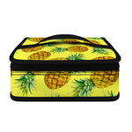 Pastel Yellow Pineapple Pattern Print Small Lunch Bag