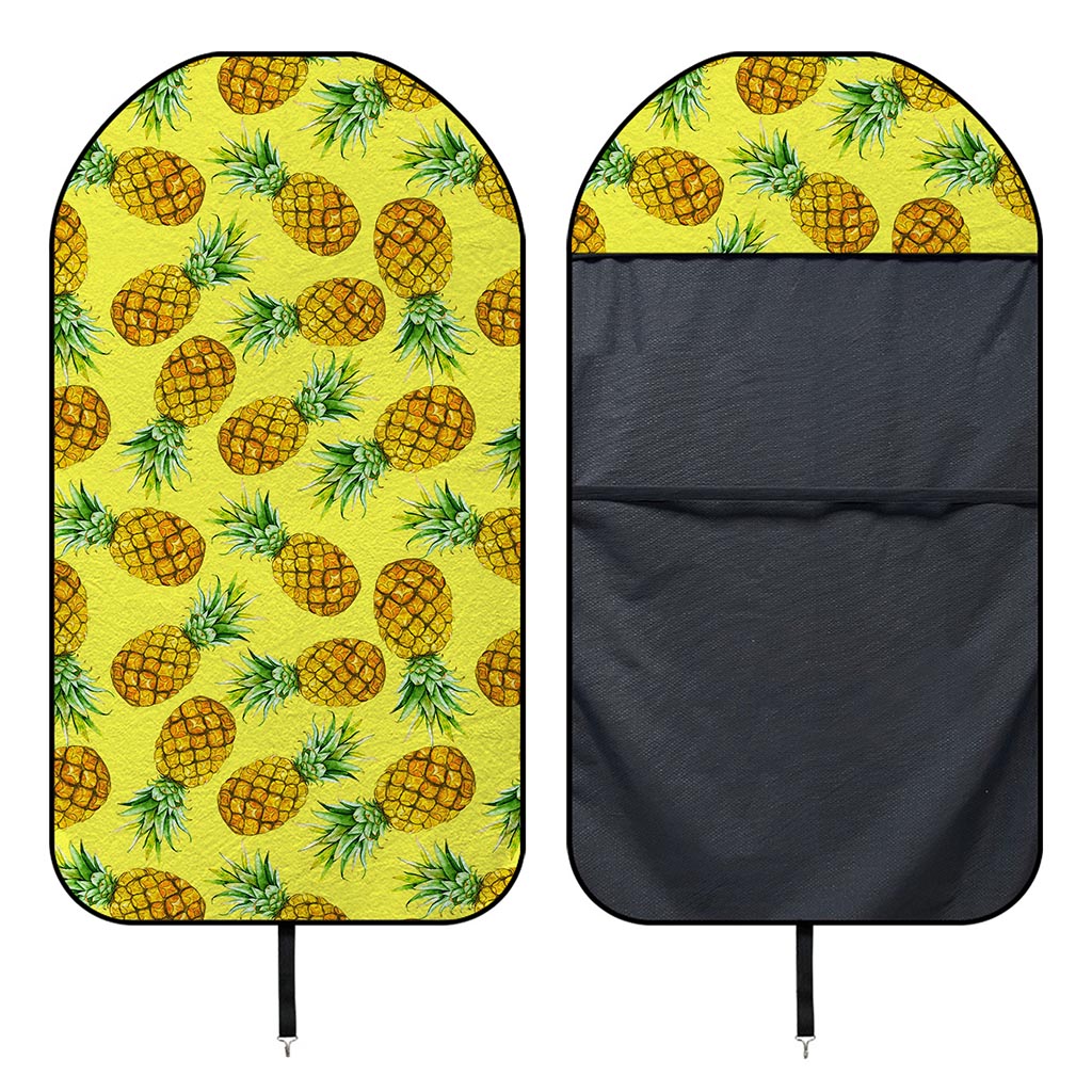 Pastel Yellow Pineapple Pattern Print Waterproof Car Seat Cover
