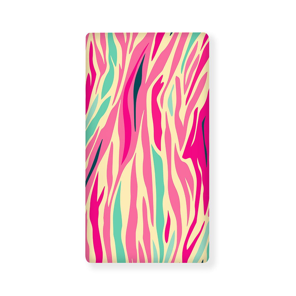 Pastel Zebra Pattern Print Baby Crib Sheet