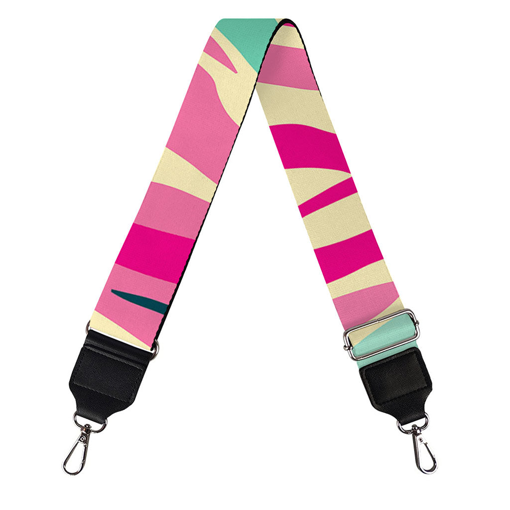 Pastel Zebra Pattern Print Bag Strap