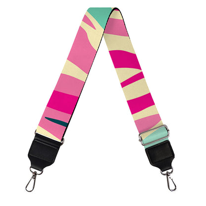 Pastel Zebra Pattern Print Bag Strap