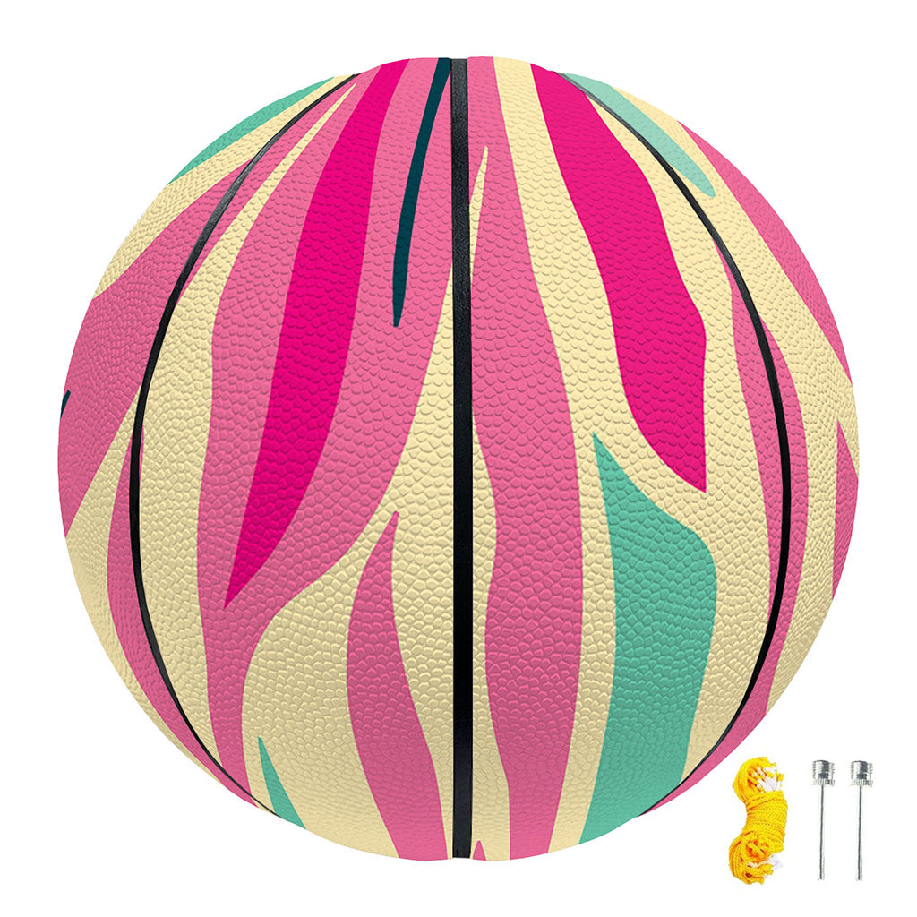Pastel Zebra Pattern Print Basketball