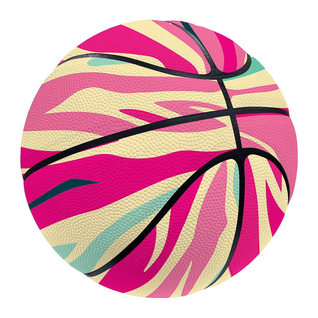 Pastel Zebra Pattern Print Basketball