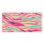 Pastel Zebra Pattern Print Beach Towel