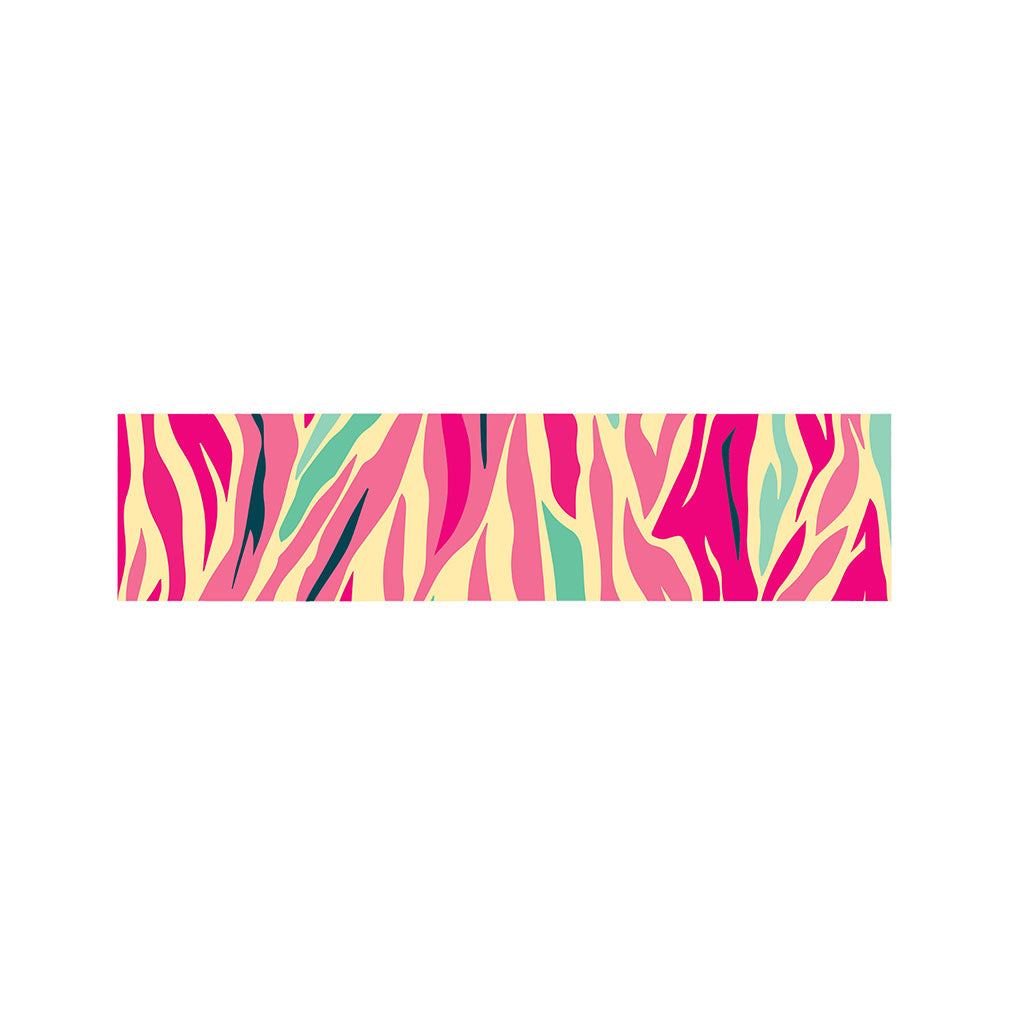 Pastel Zebra Pattern Print Bed Runner