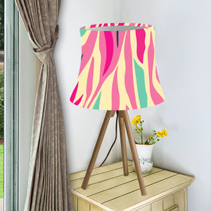 Pastel Zebra Pattern Print Bell Lamp Shade