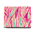 Pastel Zebra Pattern Print Bifold Wallet