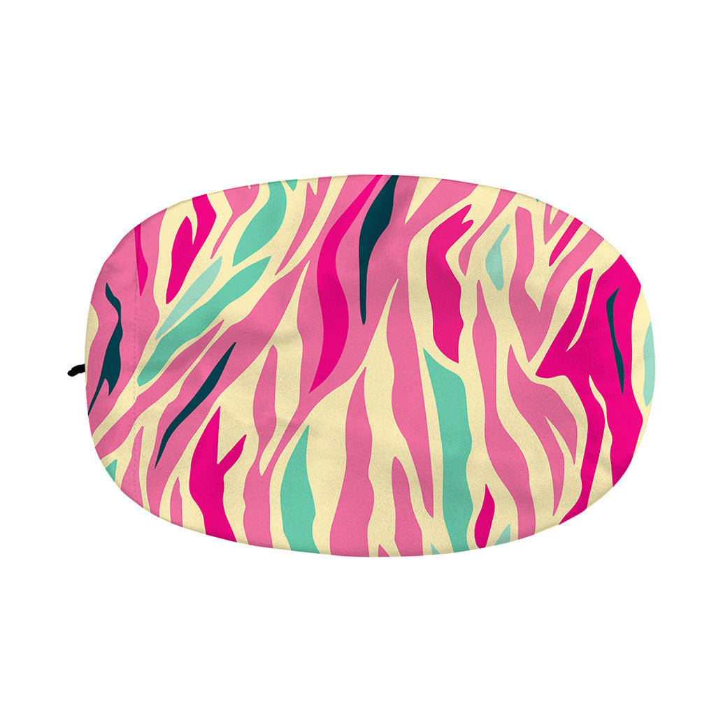Pastel Zebra Pattern Print Car Side Mirror Covers