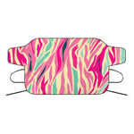 Pastel Zebra Pattern Print Car Windshield Snow Cover