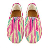 Pastel Zebra Pattern Print Casual Shoes