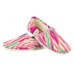 Pastel Zebra Pattern Print Casual Shoes