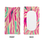 Pastel Zebra Pattern Print Changing Pad Cover