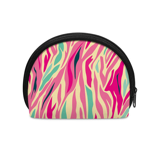 Pastel Zebra Pattern Print Coin Purse